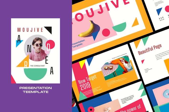 MOUJIVE - Pastel Color Keynote Presentation 