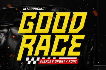 Goodrace - Sporty Racing Font