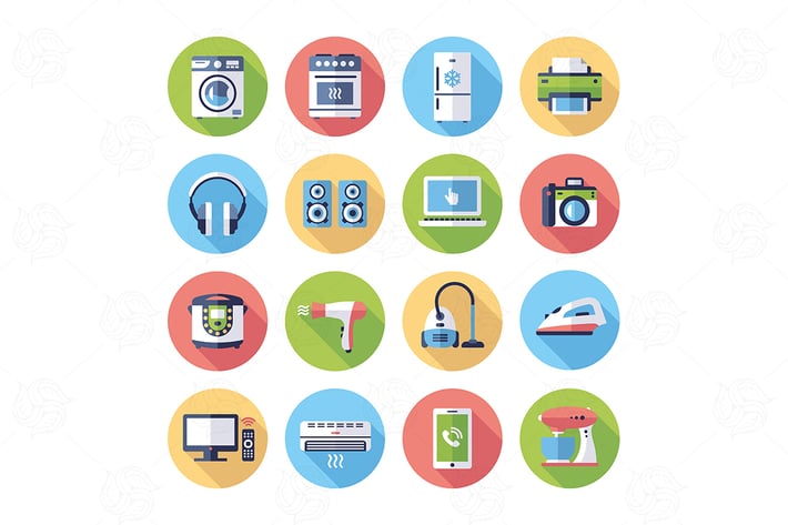 Essential icons - modern vector flat icon set