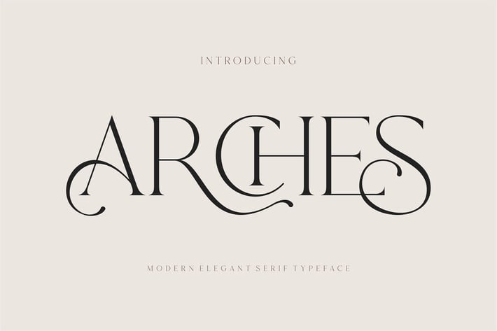 ARCHES Modern Serif Typeface