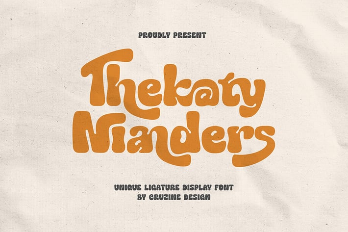 Thekaty Nianders Groovy Display Font