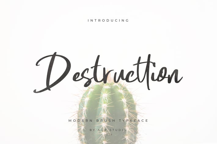 Destructtion Script Font