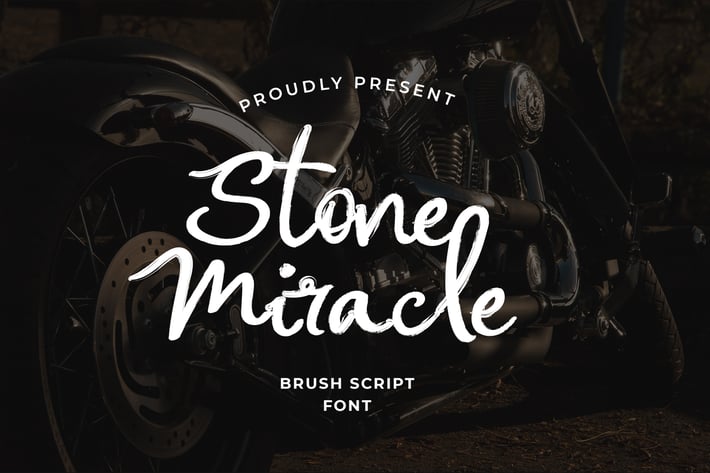 Stone Miracle Calligraphy Brush Style