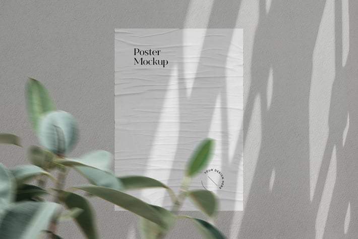 Crumpled Urban Poster Mockup