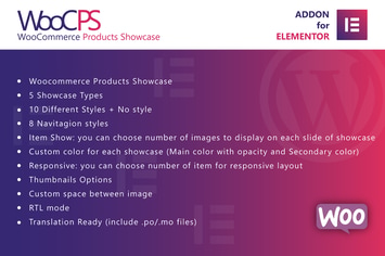 WooCommerce Products Showcase for Elementor
