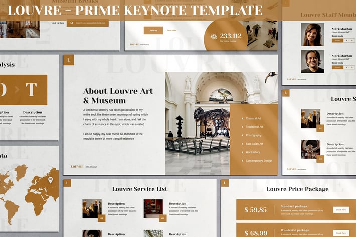 Louvre - Prime Keynote Template