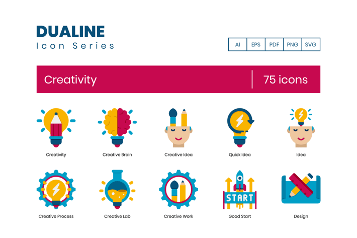 75 Creativity Icons