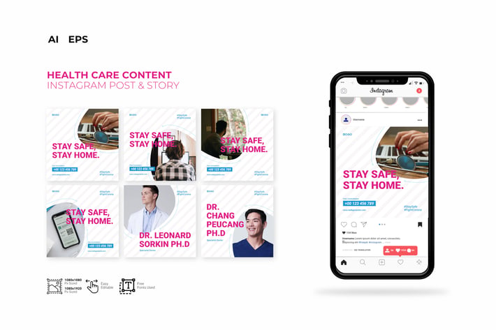 Korona Medical Health Instagram Template