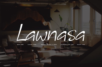 Lawnasa - Aesthetic & Hand Drawn Font