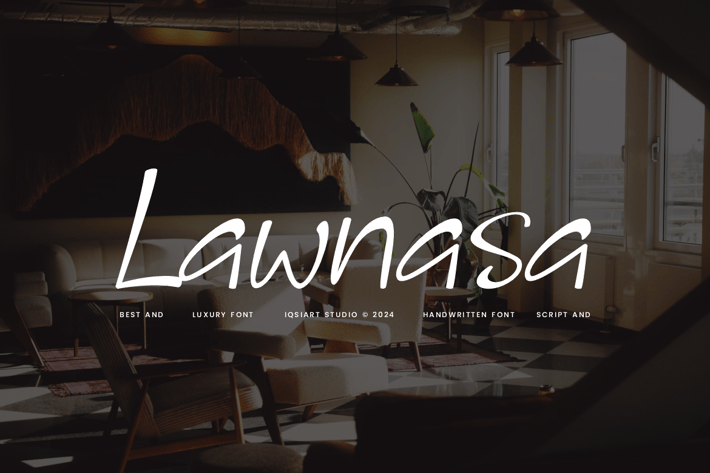 Lawnasa - Aesthetic & Hand Drawn Font