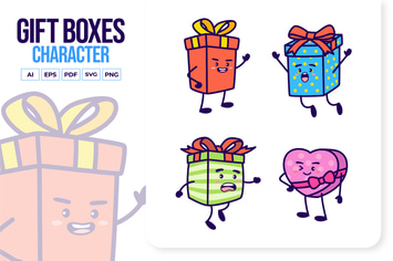 Gift Boxes Character