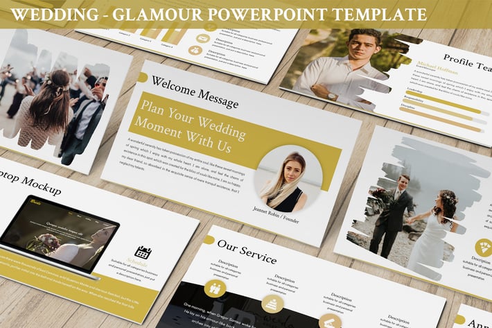 Wedding - Glamour Powerpoint Template