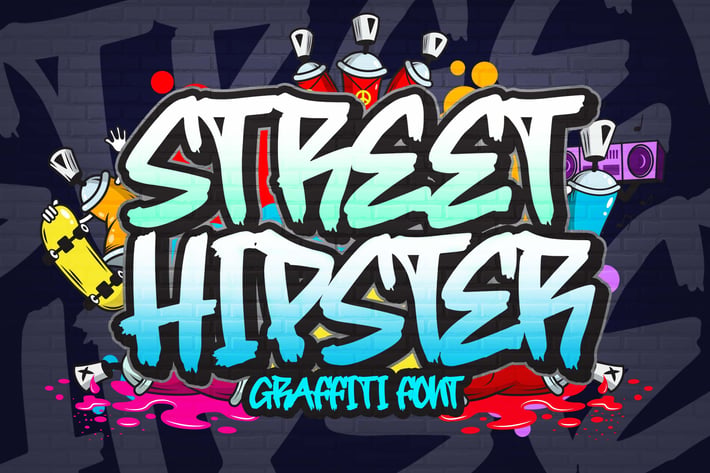 Street Hipster Graffiti Font