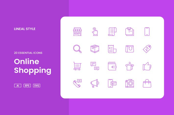 Online Shopping - Icon Set