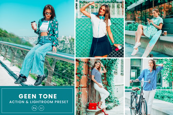 Luxury Green Photoshop Action & Lightrom Presets