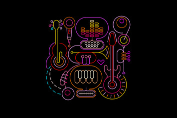 Abstract Neon Music Design 