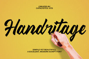 Hendritage Modern Script Font