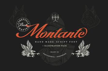 Montante Decorative Script