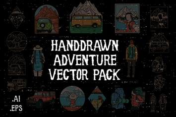 Handdrawn Adventure Vector Pack