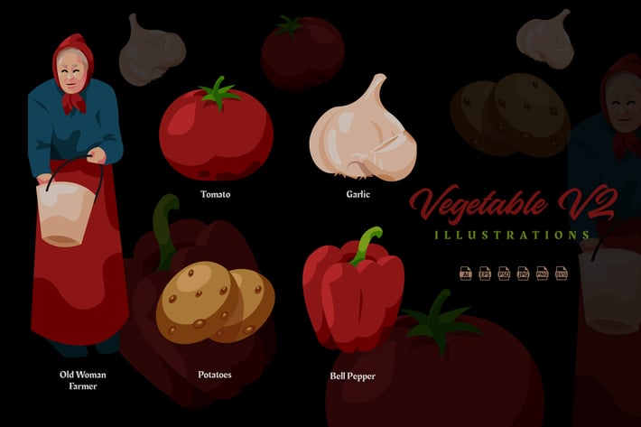 Vegetable V2 - Illustrations