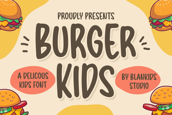 Burger Kids a Delicious Kids Font