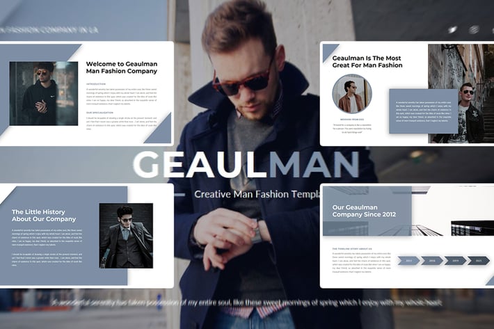 Geaulman – Creative Fashion Keynote Template