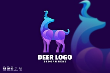 Deer Colorful Logo
