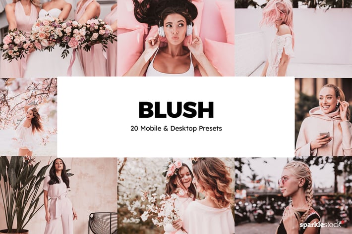 20 Blush Lightroom Presets & LUTs