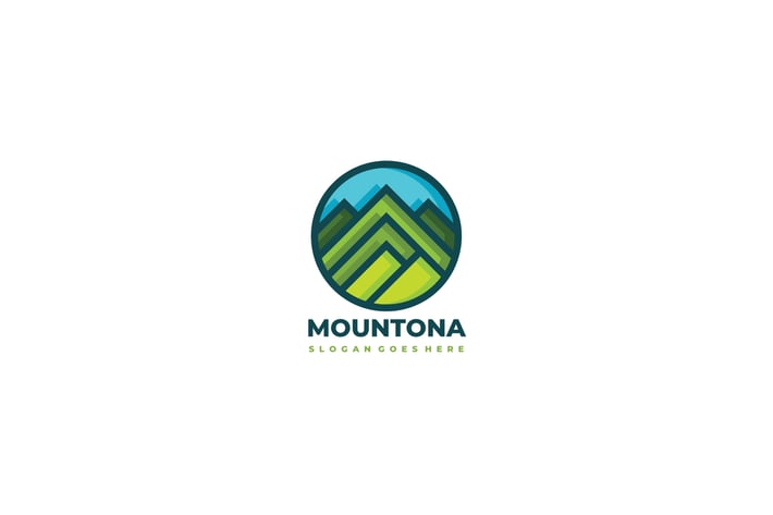 mountona- mountains logo Design