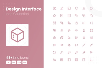 48 Design Interface Icon Collection