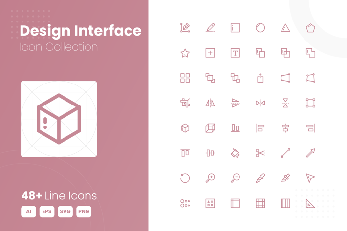 48 Design Interface Icon Collection