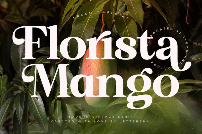 Florista Mango Modern Vintage Serif