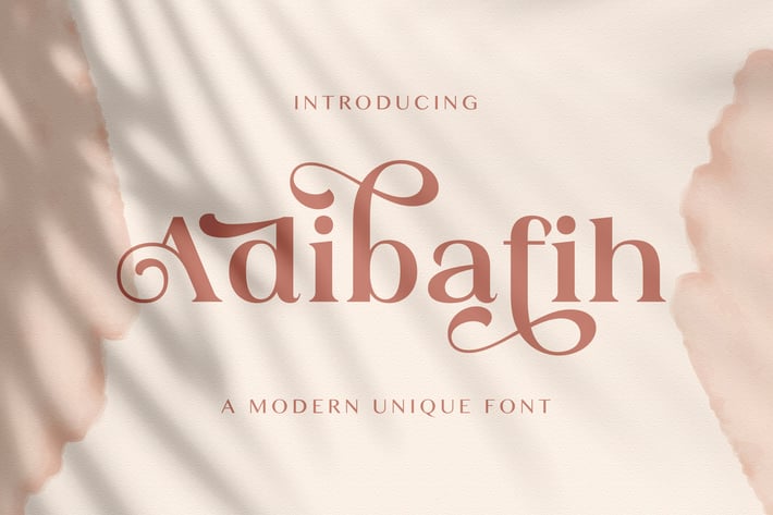Adibafih - Casual Serif Font