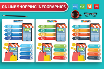 Online Shopping Infographics