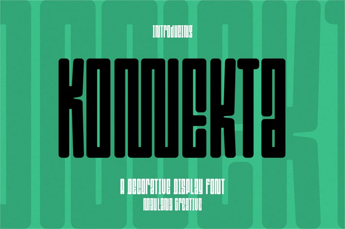 Konnekta Decorative Display Font
