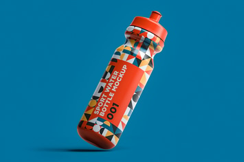 Sport Water Bottle Mockup 001