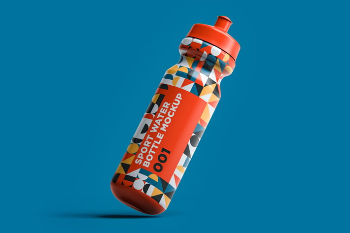 Sport Water Bottle Mockup 001