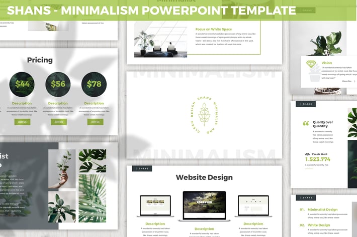 Shans  - Minimalism Powerpoint Template