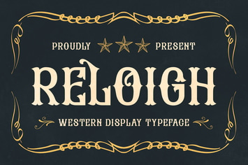 Reloigh - Western Display Typeface