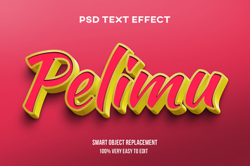 Red gold text effect