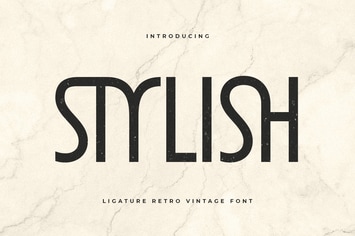 Stylish - Unique Ligature Font