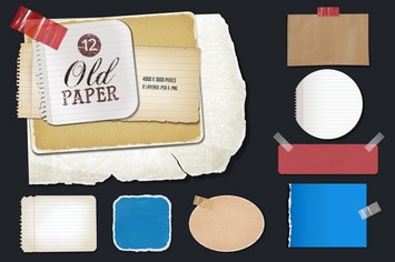 Vintage/ Old Paper Set