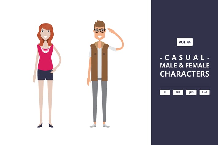 Casual - Male & Female Characters Vol.44