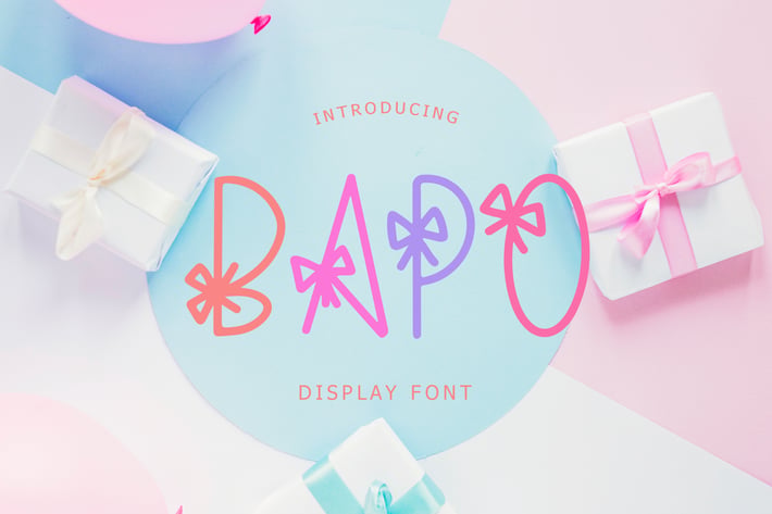 Bapo Party Display Font