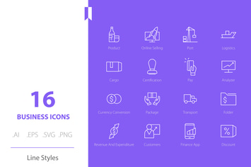 Start Up & Business Line Icons