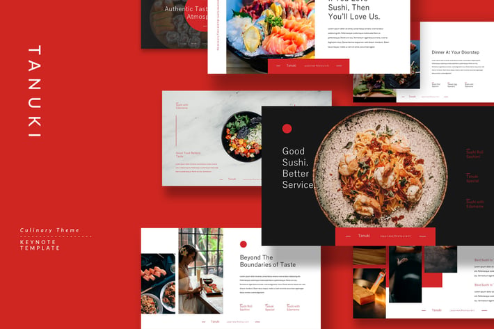 Tanuki - Culinary & Restaurant Keynote Template