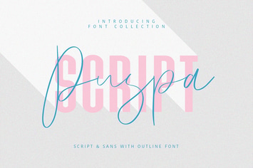 Puspa Script Sans Font