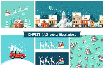 Christmas vector illustrations