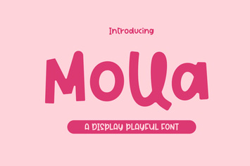 Molla // A Cute Display Font