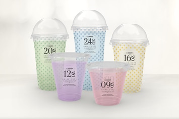 Clear Cold Drink Cups Packaging MockUp
